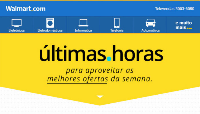 Exemplo de email marketing Walmart